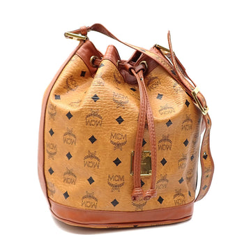 MCM Shoulder Bag in Visetos Ladies Cognac PVC Leather A6046766