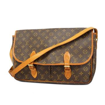 LOUIS VUITTON Shoulder Bag Monogram Gibessier GM M42246 Brown Ladies