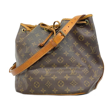 LOUIS VUITTON Shoulder Bag Monogram Petit Noe M42226 Brown Ladies