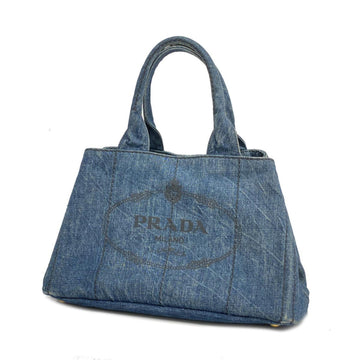 PRADA tote bag canapa denim blue ladies