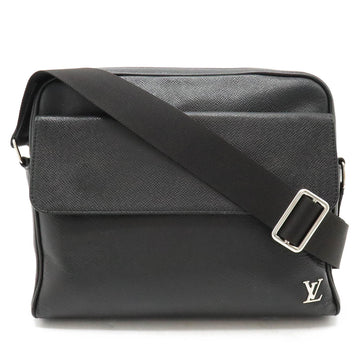 LOUIS VUITTON Taiga Alex Shoulder Bag Leather Noir Black M30260