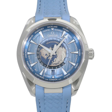 OMEGA Seamaster Aqua Terra GMT Worldtimer Master Chronometer Summer Blue 220.12.43.22.03.002 Men's Watch