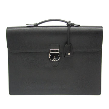 GUCCI 281402 Men's Leather Briefcase Black