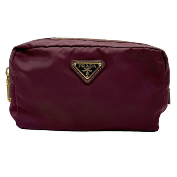 PRADA Pouch Nylon Bordeaux Men's Women's 1N0021 z0879