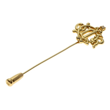 CHRISTIAN DIOR Dior 1P Diamond Brooch K18 Yellow Gold Women's