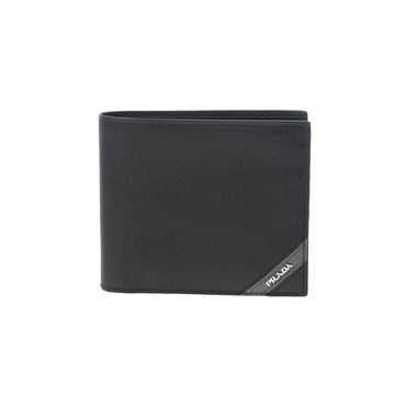 PRADA Black - Women's Saffiano Bi-fold Wallet