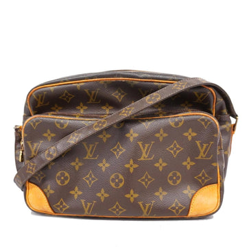 LOUIS VUITTON Shoulder Bag Monogram Nile M45244 Brown Ladies