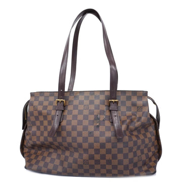 LOUIS VUITTON Shoulder Bag Damier Chelsea N51119 Ebene Ladies