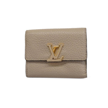 LOUIS VUITTON Tri-fold Wallet Taurillon Portefeuille Capucines XS M68747 Galle Ladies