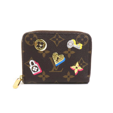 LOUIS VUITTON Wallets and coin cases Monogram Lovelock Zippy Coin Purse Canvas Brown Men's Women's M64118 h30317f