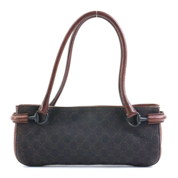 GUCCI Shoulder Bag GG Canvas Canvas/Leather Brown Ladies 101345