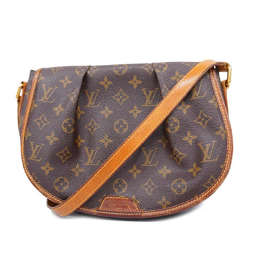 LOUIS VUITTON Shoulder Bag Monogram Menilmontant PM M40474 Brown Women's