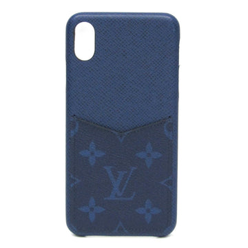 LOUIS VUITTON Monogram Taiga Leather Phone Bumper For IPhone XS Max Cobalt IPHONE Bumper XS Max M30273