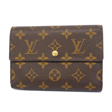 LOUIS VUITTON Tri-fold Wallet Monogram Porte Tresor Etui Papier M61202 Brown Men's Women's