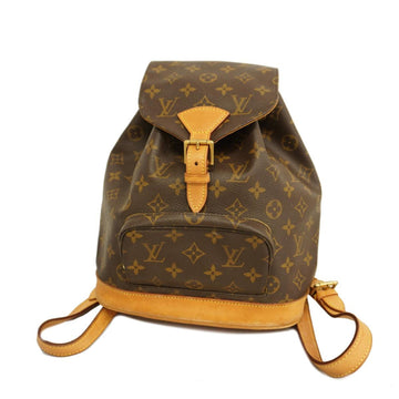 LOUIS VUITTON Backpack Monogram Montsouris MM M51136 Brown Women's