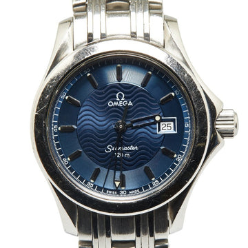 OMEGA Seamaster 120 Watch 2511.81 Quartz Blue Dial Stainless Steel Ladies