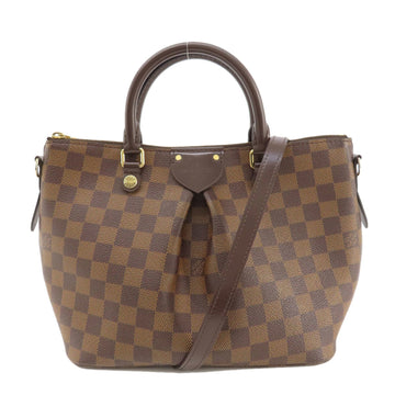 LOUIS VUITTON N41545 Siena PM Damier Ebene Handbag Canvas Women's