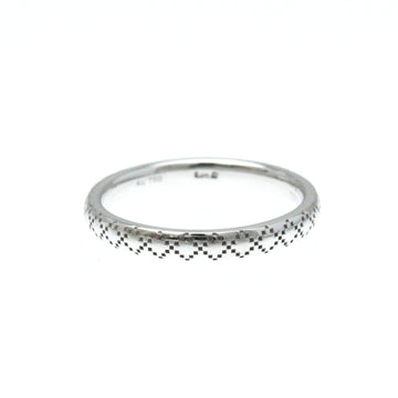 GUCCI Diamantissima Ring White Gold [18K] Fashion No Stone Band Ring Silver