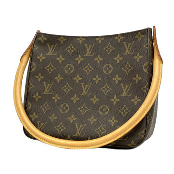 LOUIS VUITTON Shoulder Bag Monogram Looping MM M51146 Brown Women's