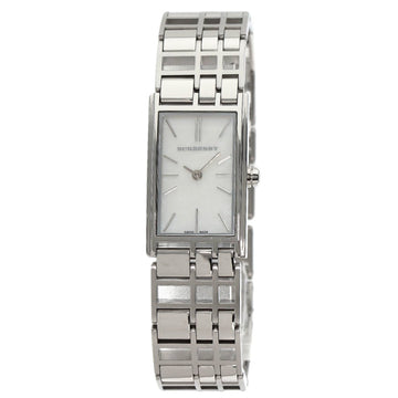 BURBERRY BU4601 Square Motif Watch Stainless Steel SS Ladies