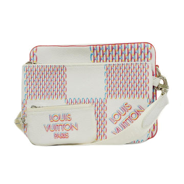 LOUIS VUITTON Shoulder Bag Damier Giant Trio M20665 White Ladies