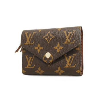 LOUIS VUITTON Trifold Wallet Monogram Portefeuille Victorine M62472 Brown Men's Women's