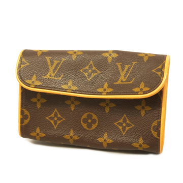 LOUIS VUITTON Waist Bag Monogram Pochette Florentine M51855 Brown Ladies