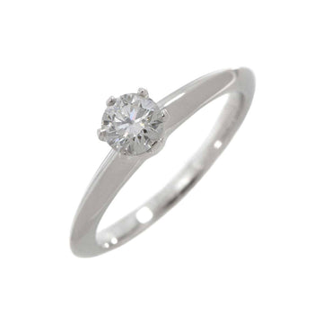 TIFFANY & Co. Solitaire Diamond 0.34ct H IF EX Ring Pt Platinum