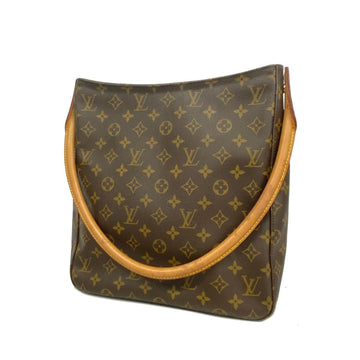 LOUIS VUITTON Shoulder Bag Monogram Looping GM M51145 Brown Ladies