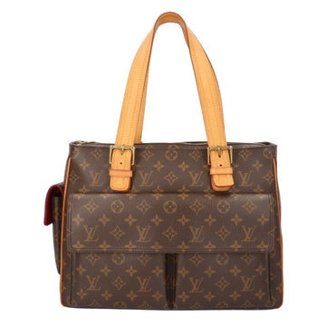 LOUIS VUITTON Multiplicite Monogram Handbag Canvas M51162 Brown Women's