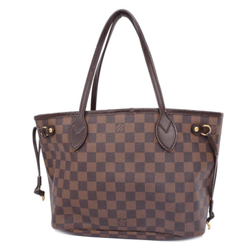 LOUIS VUITTON Tote Bag Damier Neverfull PM N51109 Ebene Women's