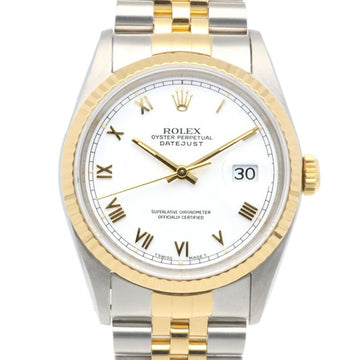 ROLEX Datejust Oyster Perpetual Watch Stainless Steel 16233 Automatic Men's  X-Serial 1991 Model Roman Numerals Overhauled