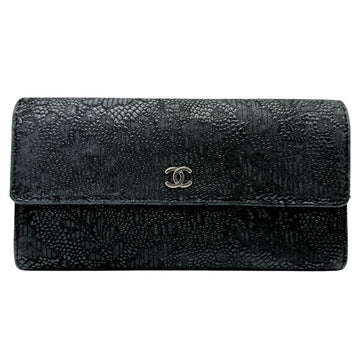 CHANEL Long Wallet Goatskin 2014 Snap Button Women's I111624167