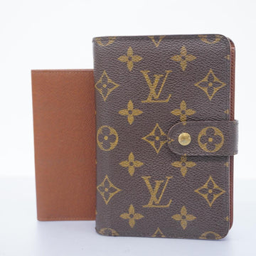 LOUIS VUITTON Wallet Monogram Porte Papier Zip M61207 Brown Men's Women's