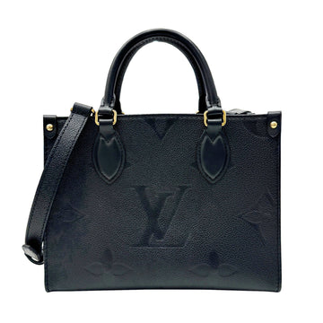 LOUIS VUITTON On the Go PM M45653 RFID IC Chip Shoulder Bag Handbag Black Noir Monogram Empreinte Women's