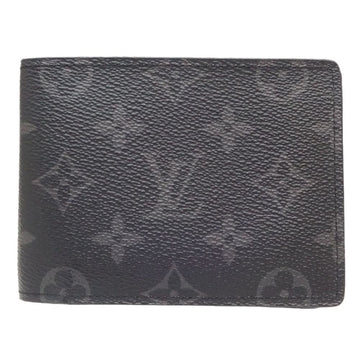 LOUIS VUITTON Portefeuil Multiple M61695 Billfold Monogram Eclipse Noir 180158