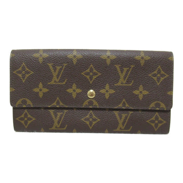 LOUIS VUITTON Pochette PortomoneCredit Bifold Long Wallet Brown Monogram PVC coated canvas M61725