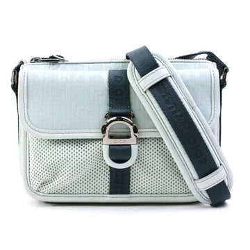 CHRISTIAN DIOR Shoulder Bag PARLEY Collaboration Nylon Mint Gray Men's 99909g