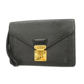 LOUIS VUITTON Clutch Bag Epi Serie Dragonne M52612 Noir Men's Women's