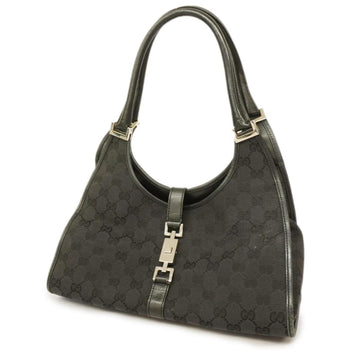 GUCCI Handbag GG Canvas Jackie 002 1067 Black Ladies