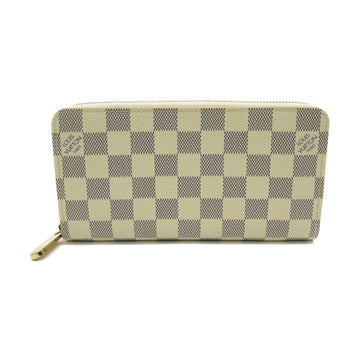 LOUIS VUITTON Zippy wallet [old type] Beige Damier Azur PVC coated canvas N60019