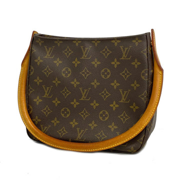 LOUIS VUITTON Shoulder Bag Monogram Looping MM M51146 Brown Women's