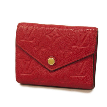 LOUIS VUITTON Trifold Wallet Monogram Empreinte Portefeuille Victorine M64061 Three Women's