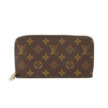 LOUIS VUITTON Monogram Zippy Wallet Round Long Brown M42616 RFID