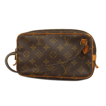 LOUIS VUITTON Shoulder Bag Monogram Pochette Marly Bandouliere M51828 Brown Women's