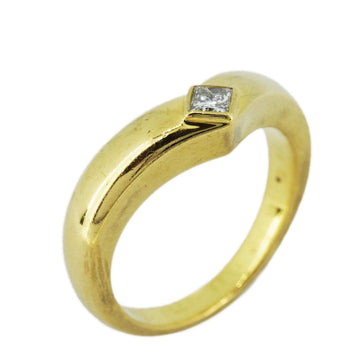 CARTIER Ring Triandre 1PD Diamond K18YG Yellow Gold Women's