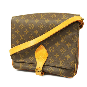 LOUIS VUITTON Shoulder Bag Monogram Cartesier GM M51252 Brown Women's