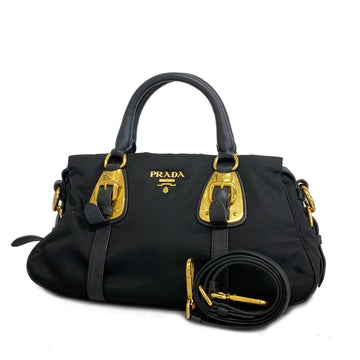 PRADA handbag nylon black ladies