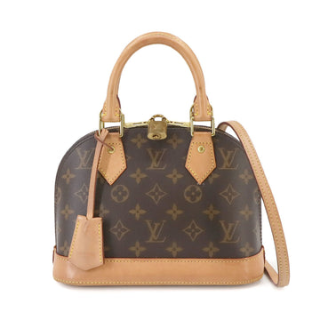 LOUIS VUITTON Monogram Alma BB 2way Hand Shoulder Bag Brown M53152 RFID