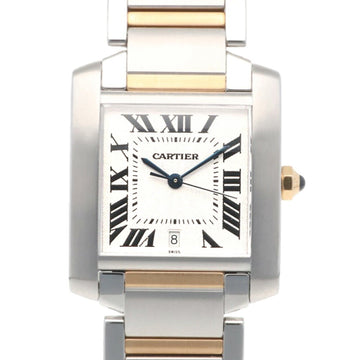 CARTIER Tank Francaise LM Watch, Stainless Steel 2302 Automatic, Men's, Overhauled